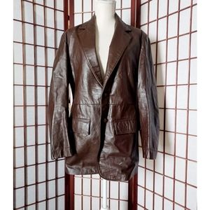Ralph Edwards Men's Vintage Brown Leather Sports Jacket